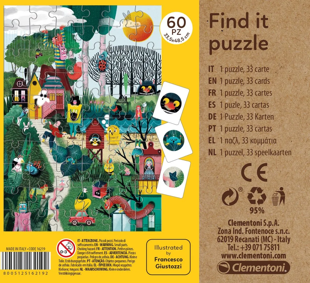 Clementoni Find it Puzzle Herfst 60 Stuks - Multicolor - afbeelding 3 van 5