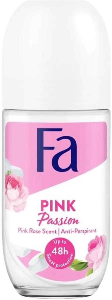 Fa Pink Passion Deodorant Roller - 200ml (4x50ml) - Roze Roos