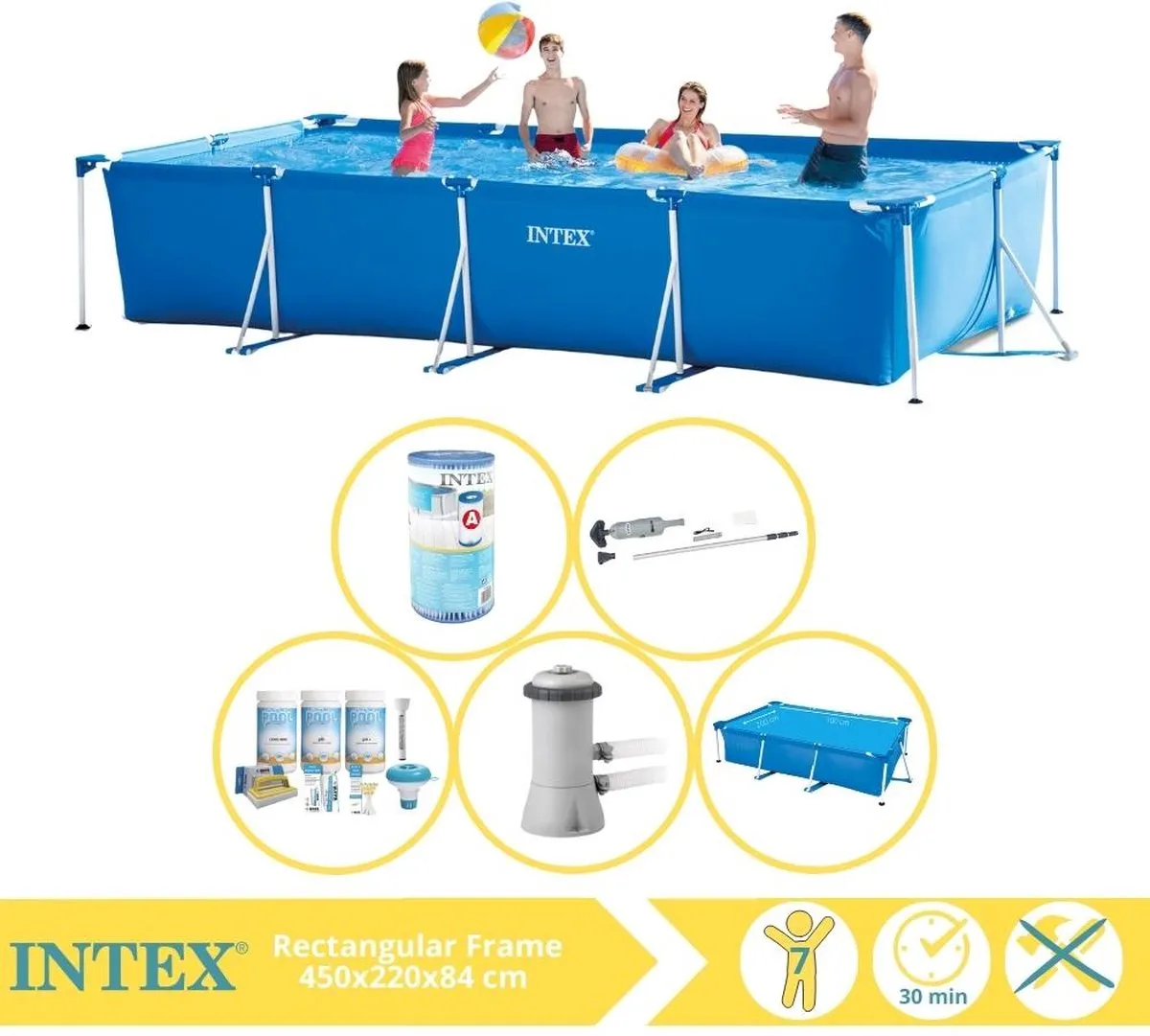 Intex 28273NP Opzetzwembad 450x220x84cm