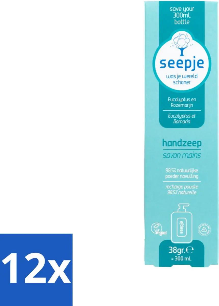 Seepje Handzeep Navulverpakking Eucalyptus Rozemarijn