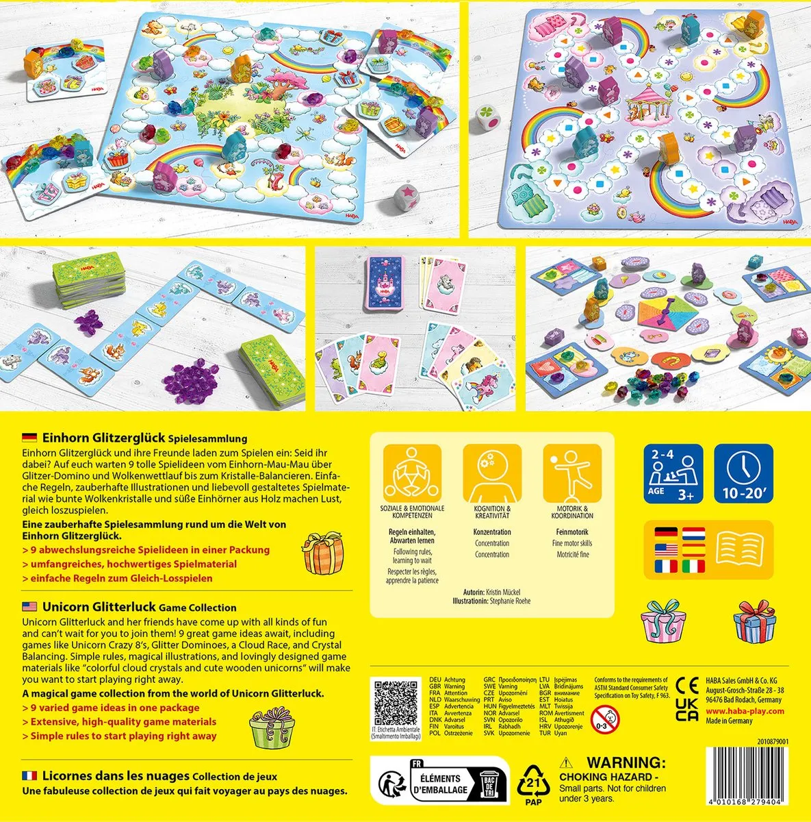 Haba Einhorn Glitzerglück Spelleset - Multicolor - 2-4 Spelers - afbeelding 6 van 6