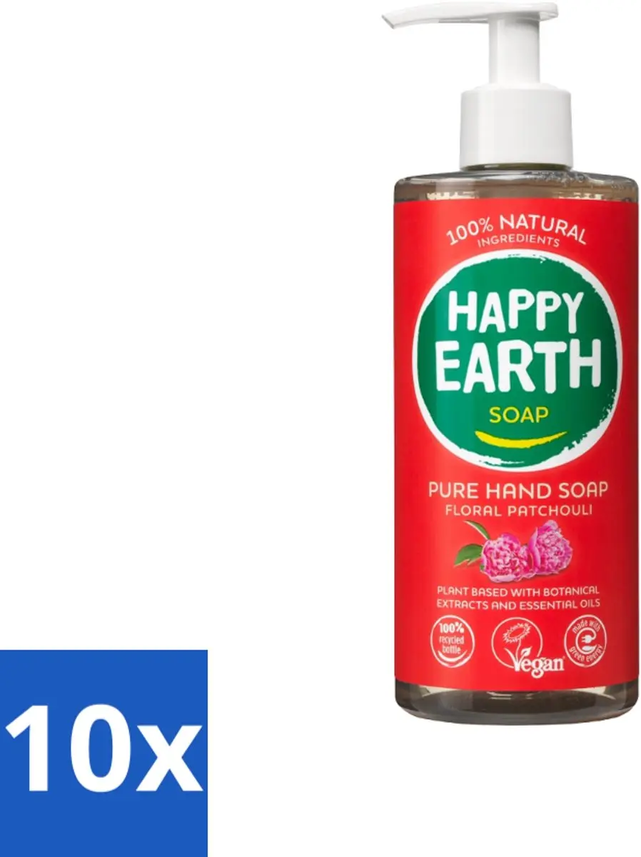 Happy Earth Handzeep Floral Patchouli 300ml