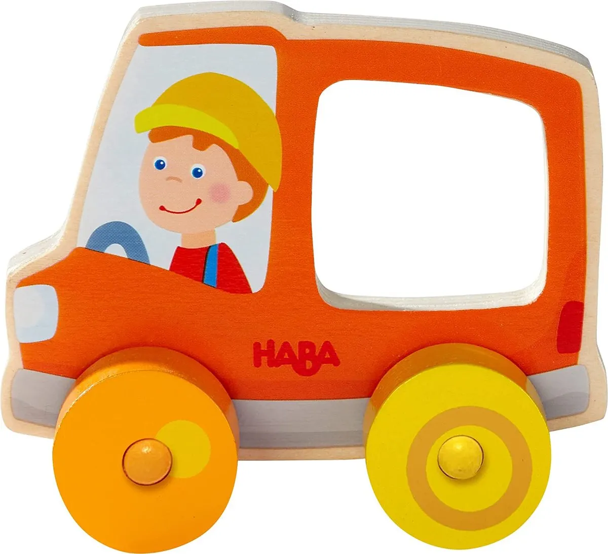 Haba Duwfiguur Vuilniswagen Meerkleurig