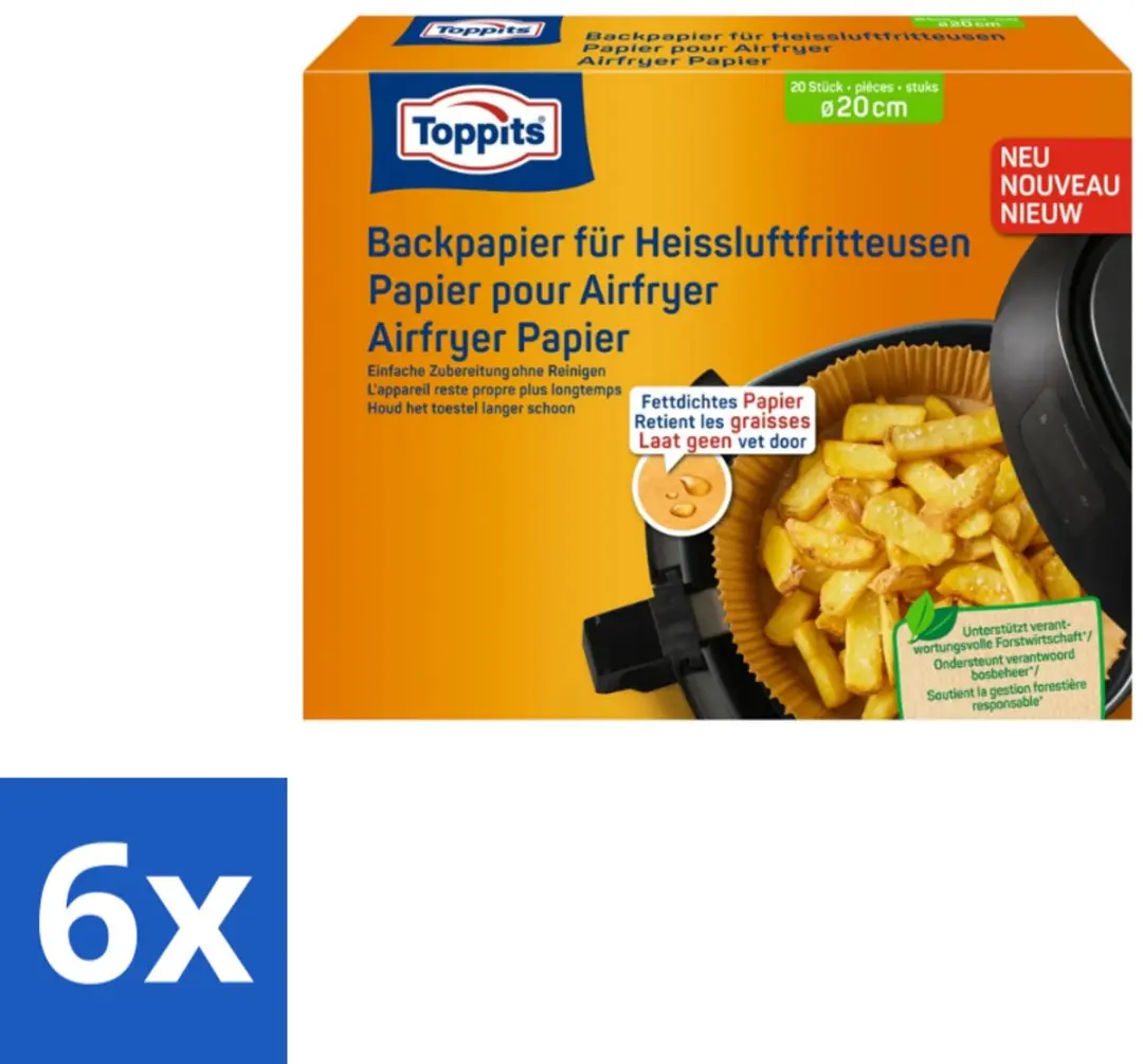 Toppits Airfryer Papier 20cm