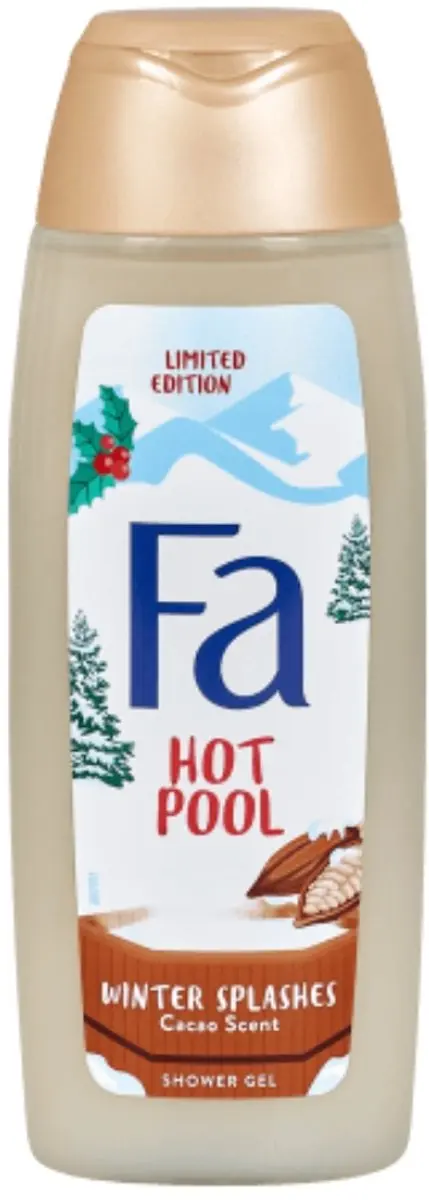 Fa Winter Splashes Hot Pool Cacao Douchegel 1000ml - 4 Stuks