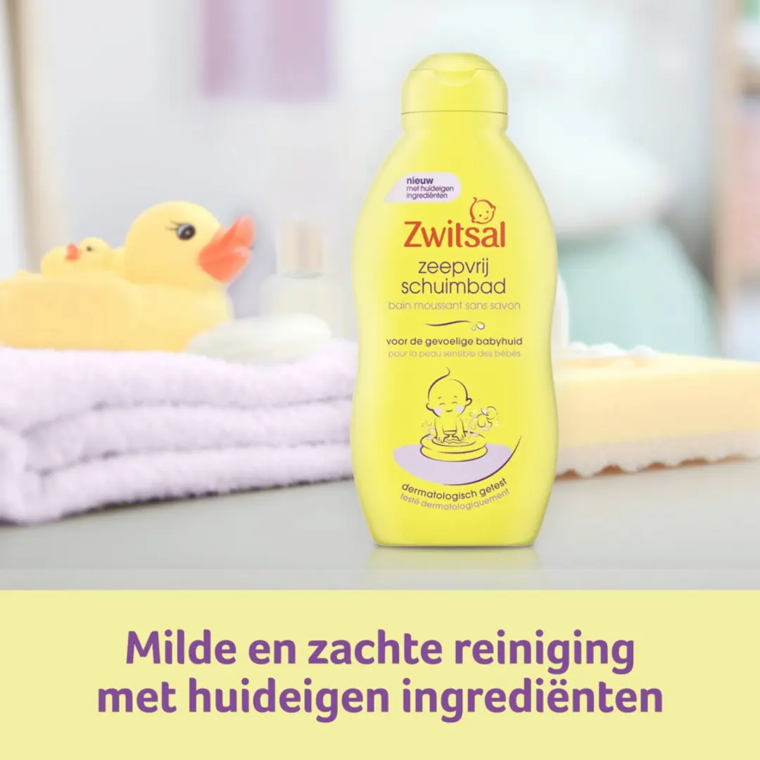 Zwitsal Schuimbad Zeepvrij 200ml - 25 Stuks