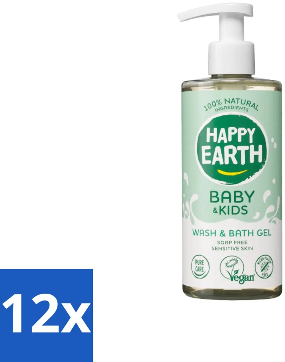 Happy Earth Was & Badgel Babywasgel 300ml