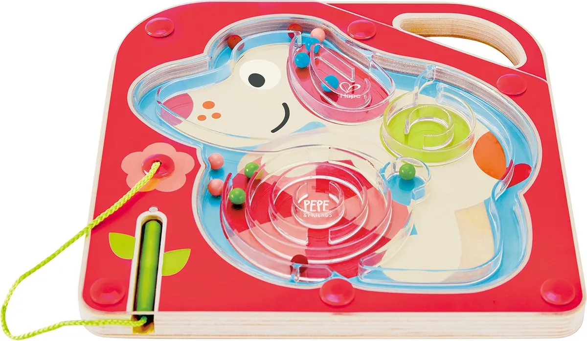 Hape A-mazing Pepe Doolhof - 1 Speler - Rood