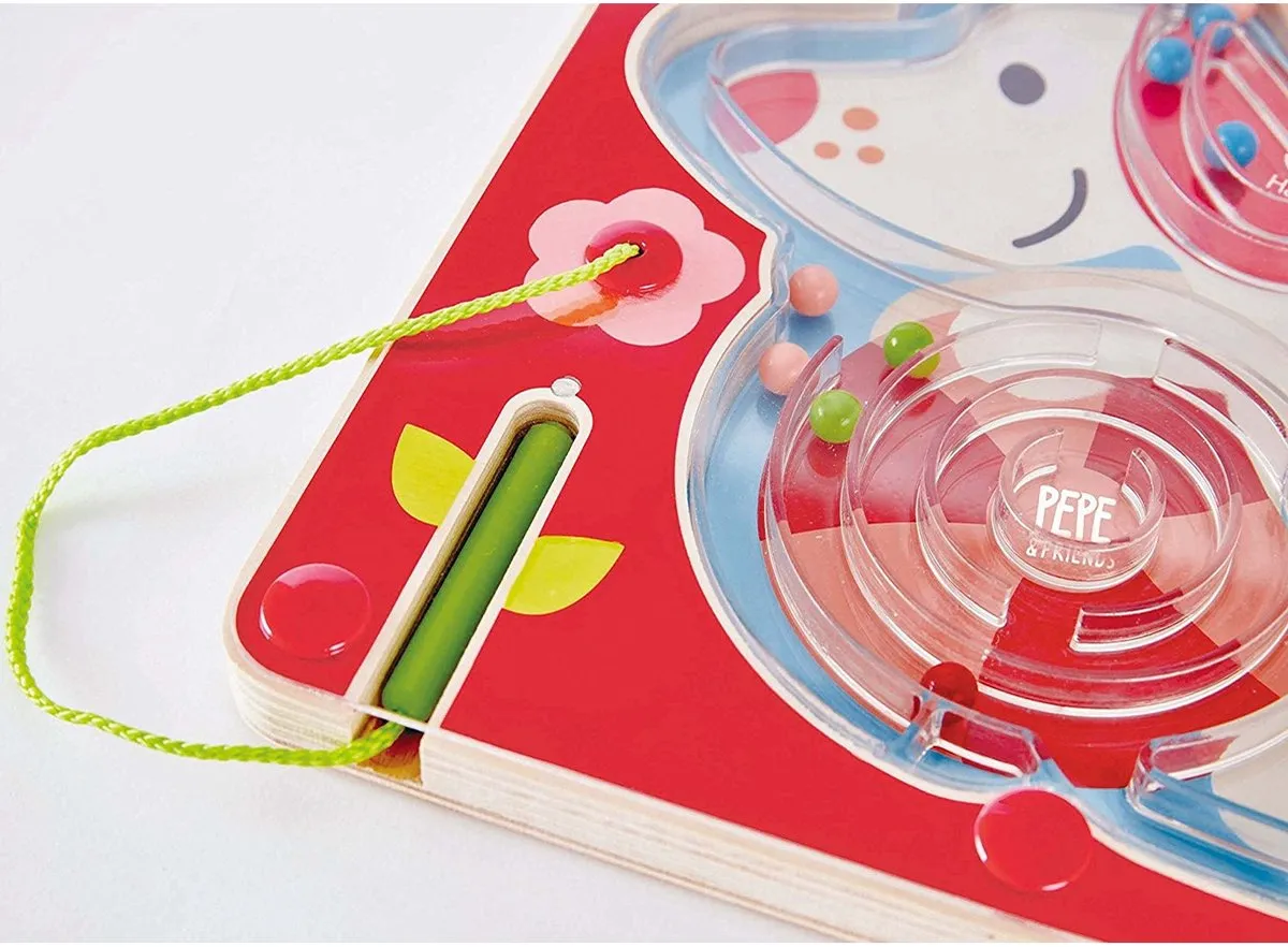 Hape A-mazing Pepe Doolhof - 1 Speler - Rood
