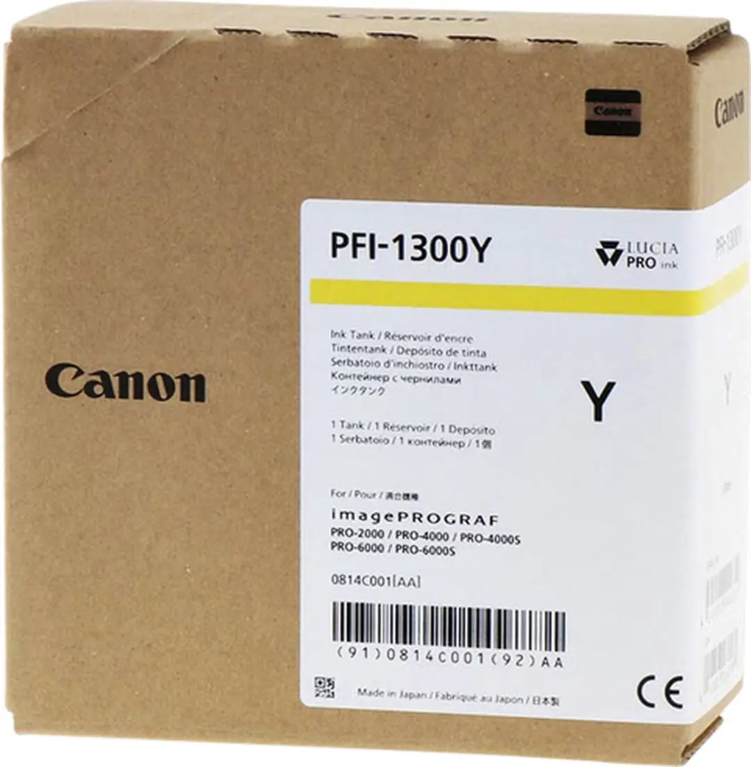 Canon PFI-1300Y Inktcartridge Geel 330ml