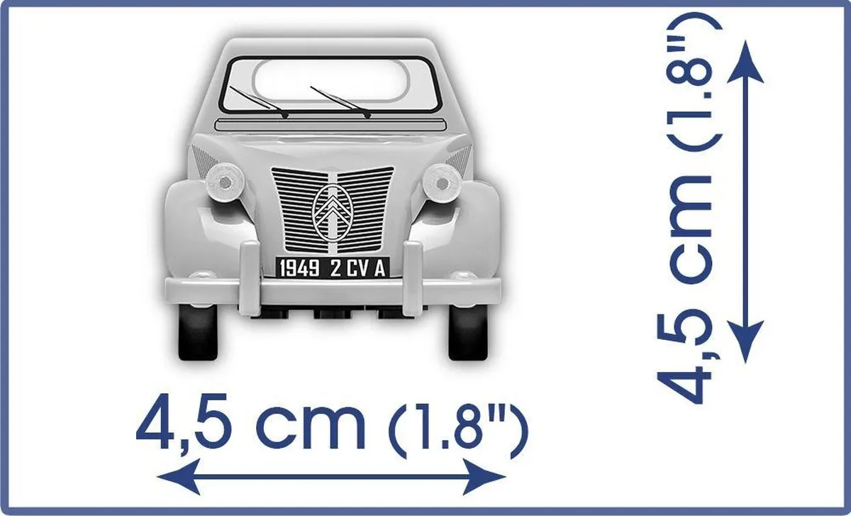 Cobi Citroën 2CV Type A Bouwset - 12 Onderdelen - Meerkleurig