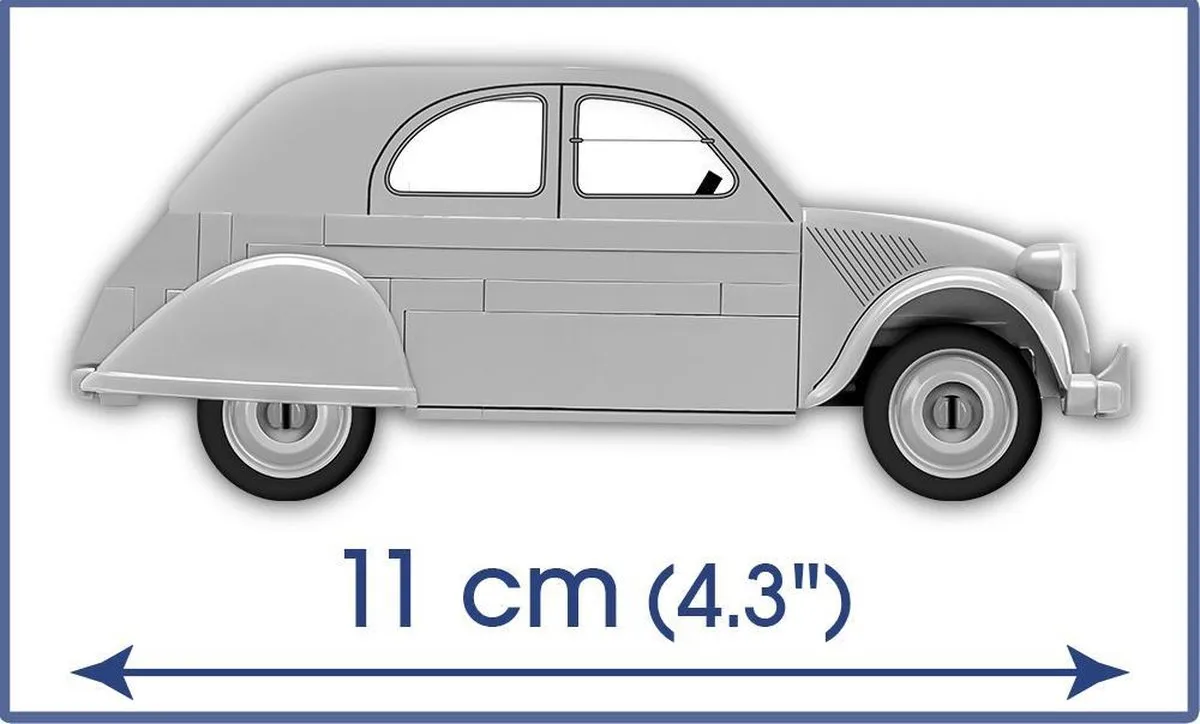 Cobi Citroën 2CV Type A Bouwset - 12 Onderdelen - Meerkleurig