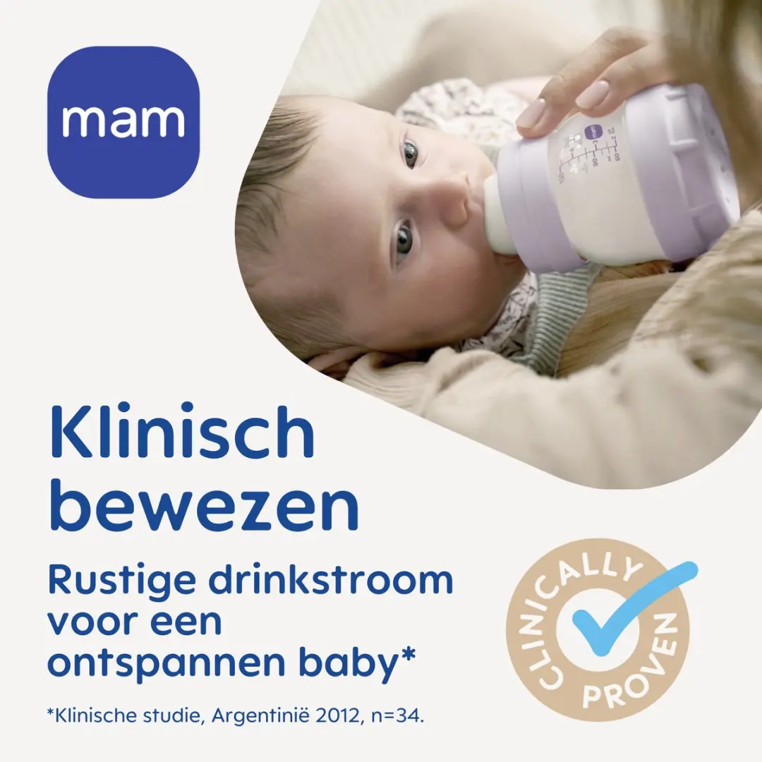 MAM Welcome Set Roze - 3x 160ml Anti-Colic Flessen