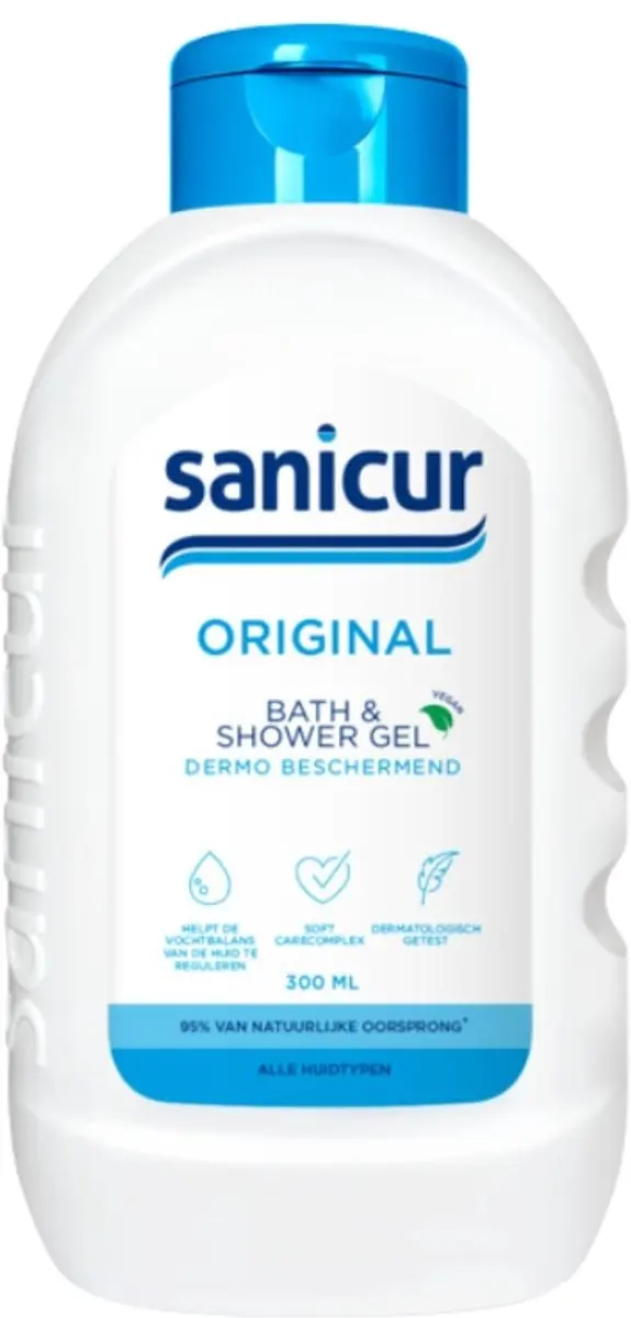 Sanicur Bath & Showergel Original 300ml - 4 Stuks