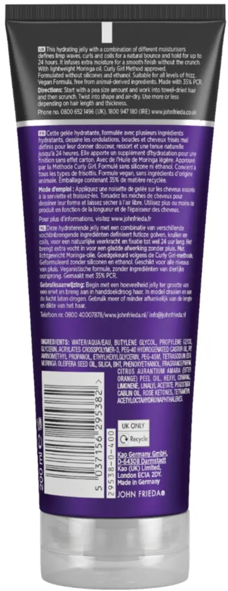 John Frieda Dream Curls Hydraterende Gel 200ml