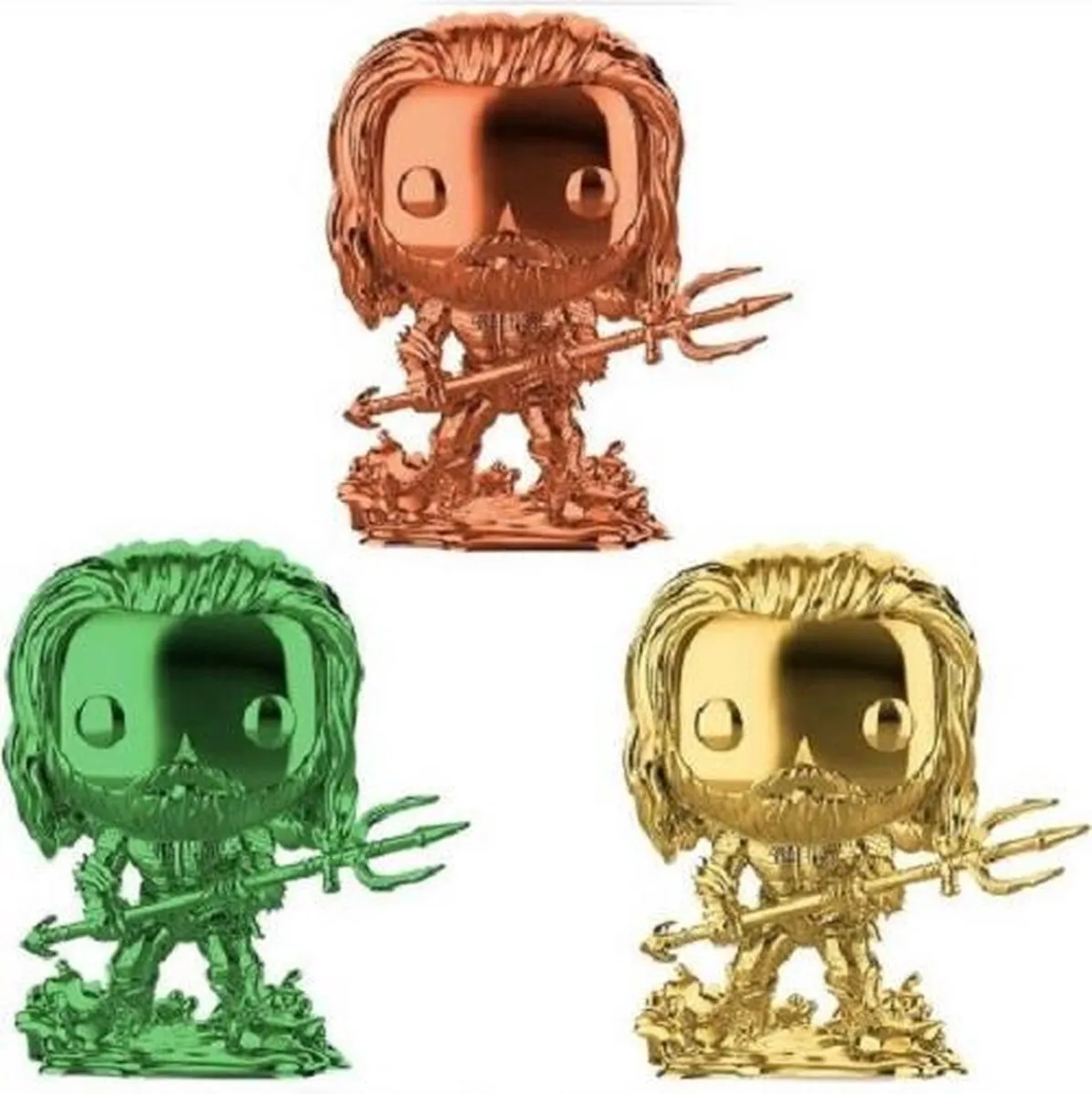 Funko Pop! DC Heroes Aquaman Chrome Exclusief - afbeelding 3 van 3