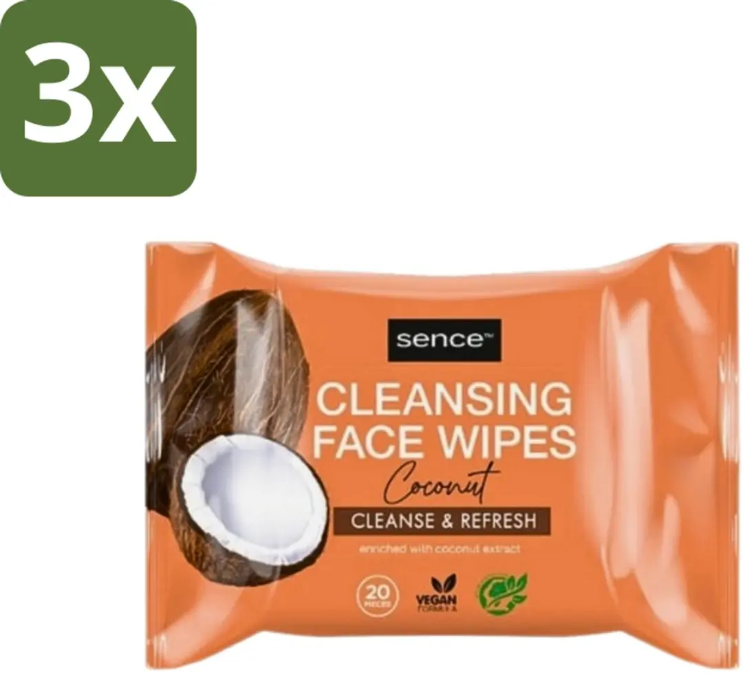 Sence Coconut Gezichtsreinigingsdoekjes