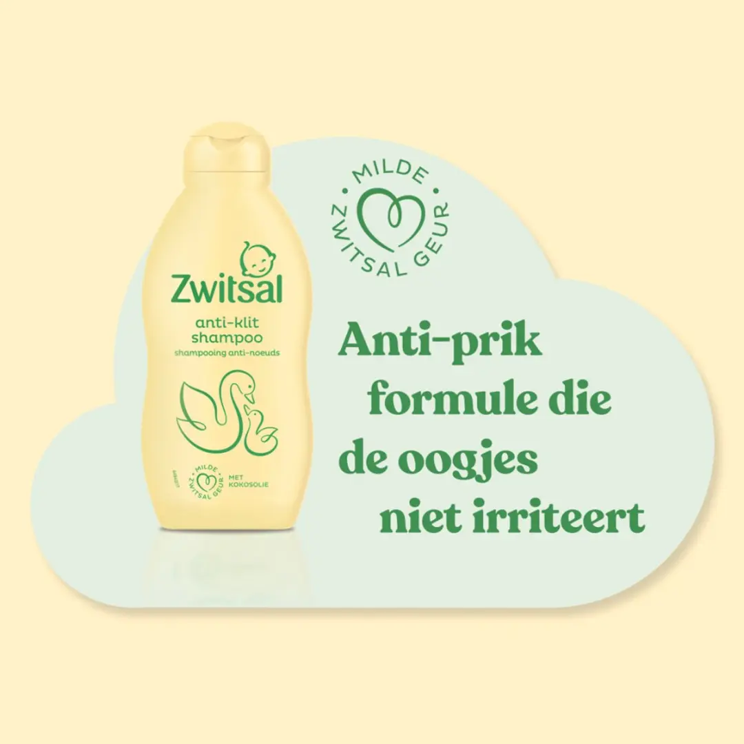 Zwitsal Anti-Klit Shampoo 200ml - 6 Stuks