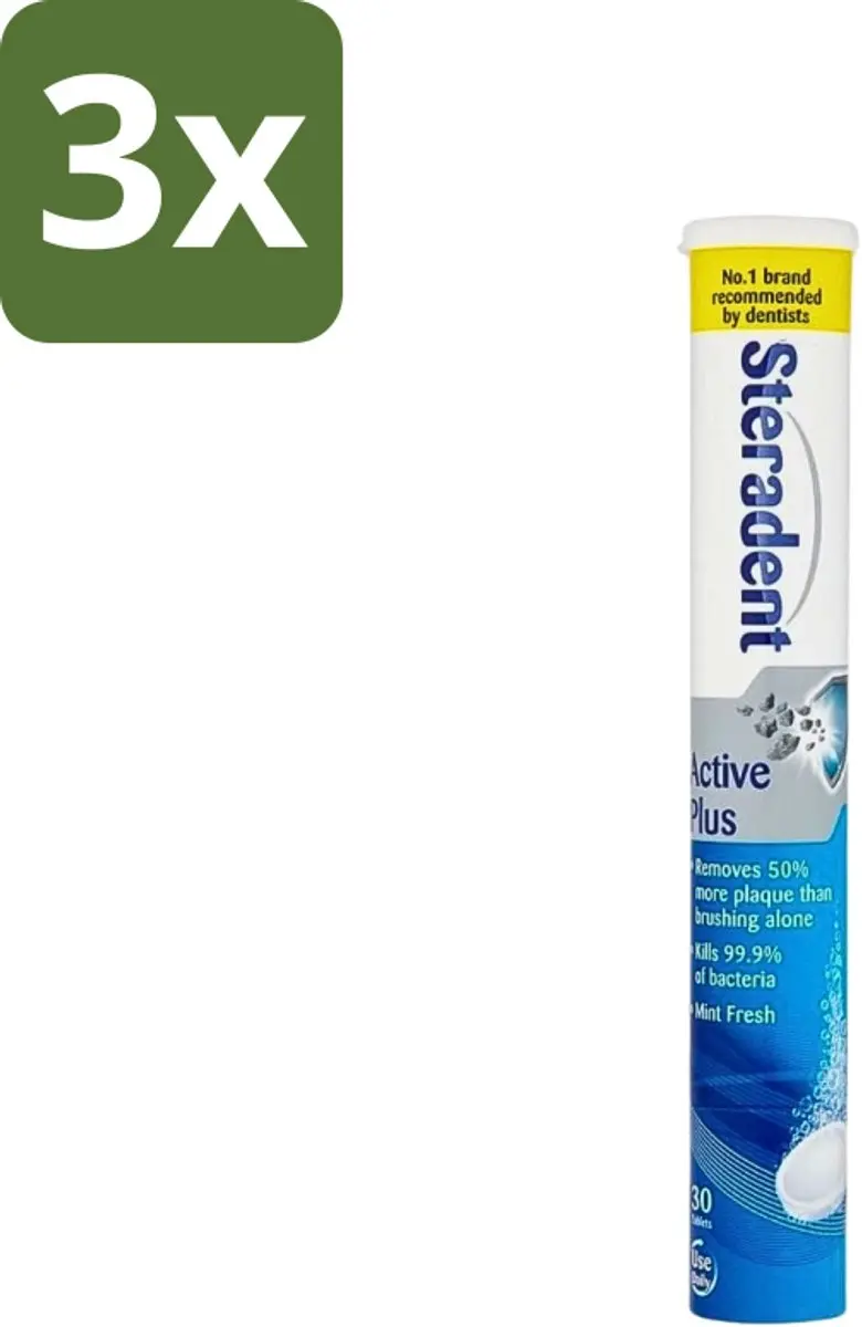Steradent Active Plus Reinigingstabletten