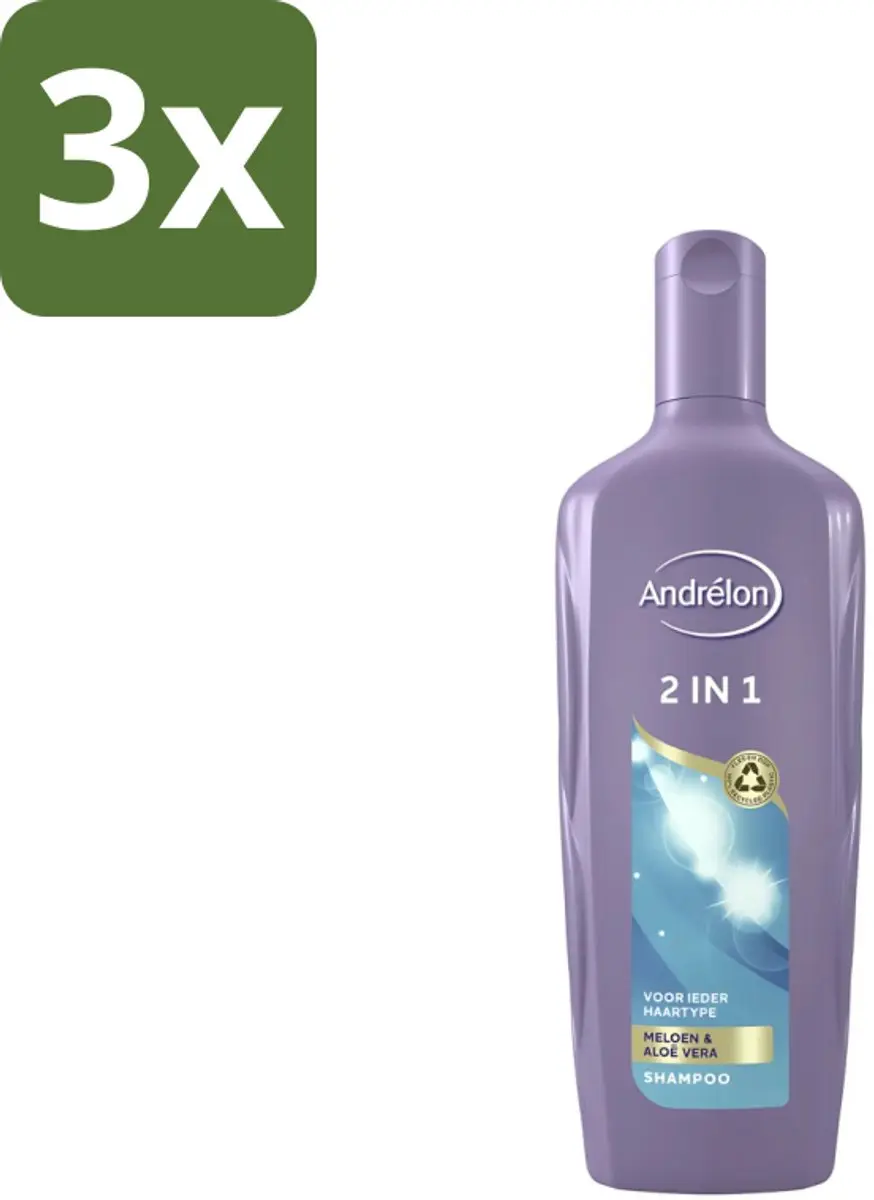 Andrélon 2-in-1 Shampoo 300ml - 3 Stuks