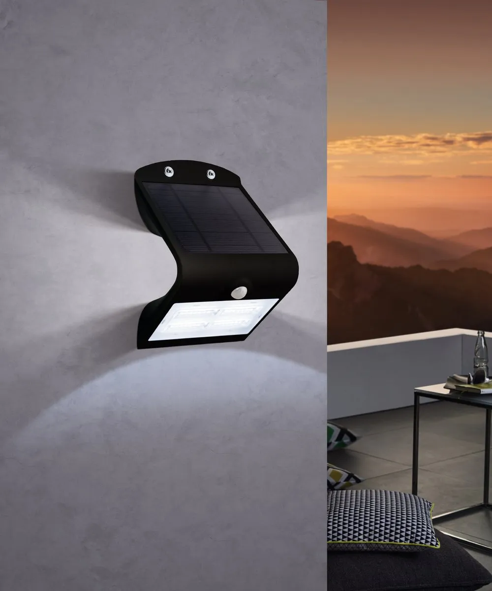 Eglo Lamozzo Wandlamp Buiten Solar - Zwart
