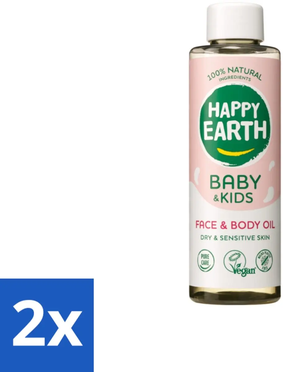 Happy Earth Baby & Kids Gezicht & Lichaamsolie 150ml