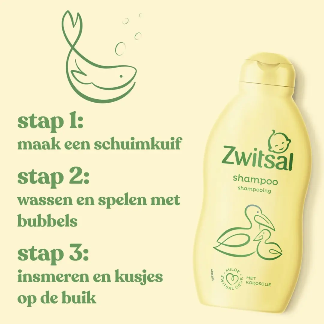 Zwitsal Shampoo 200ml - Bulkverpakking 25 Stuks