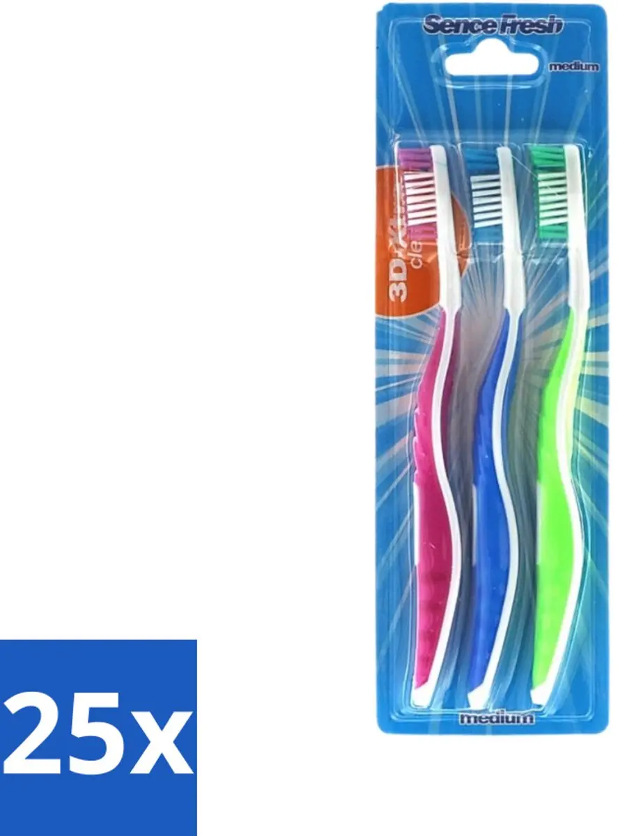 Sence Fresh 3D-Extra Clean Tandenborstels Medium