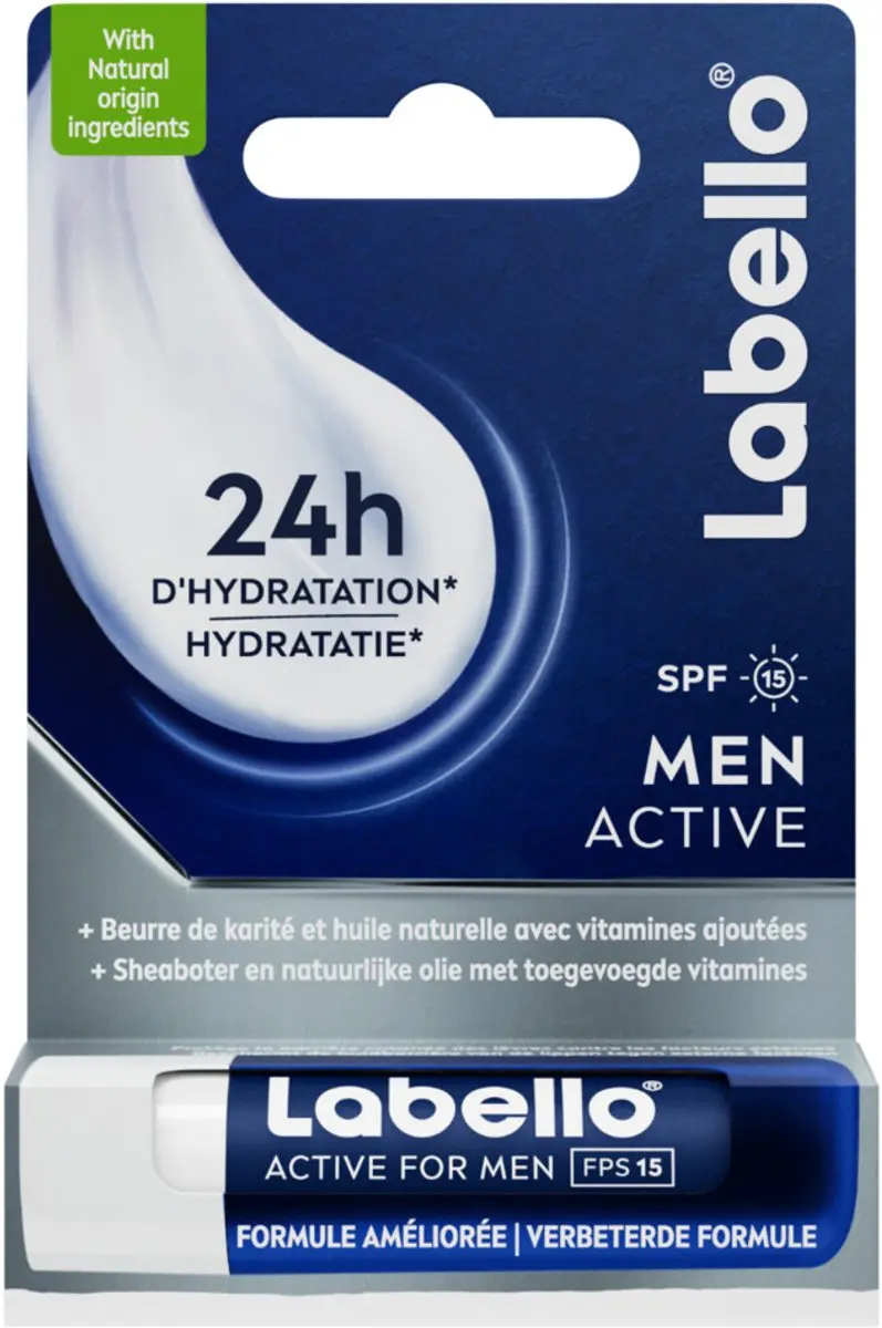 Labello Active For Men Lippenbalsem SPF 15 - 20 Stuks