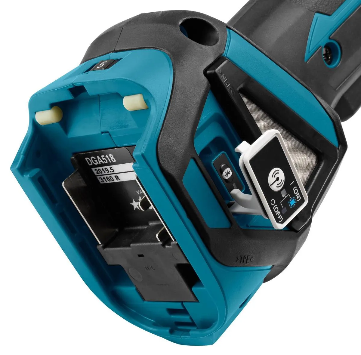 Makita DGA518ZJU Haakse Slijper 125mm - 18V
