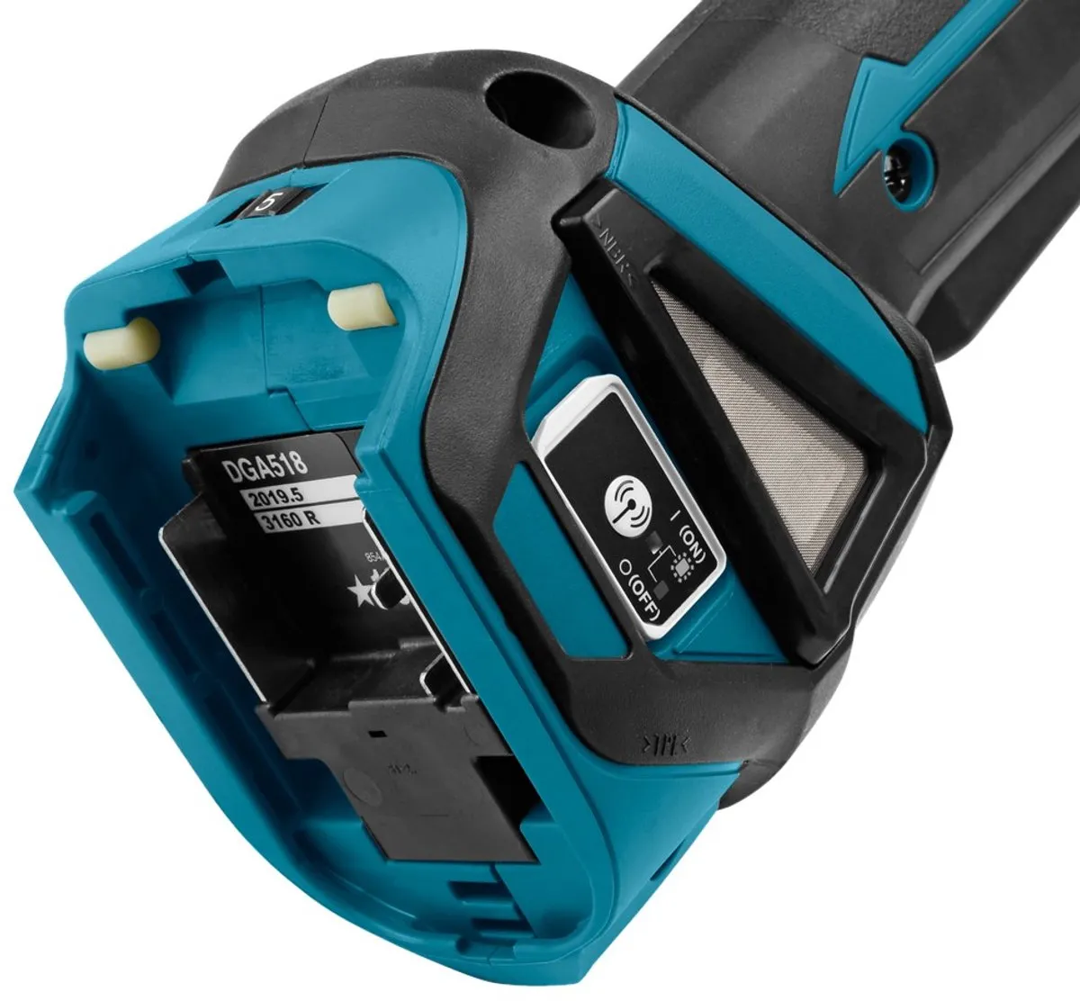 Makita DGA518ZJU Haakse Slijper 125mm - 18V