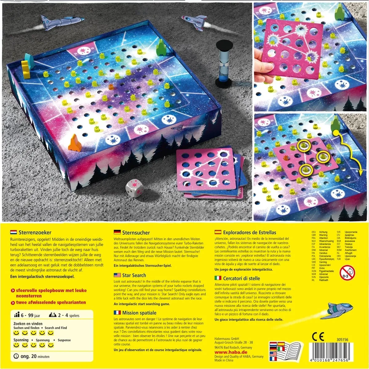 Haba Sterrenzoeker Dobbelspel - 4 Spelers