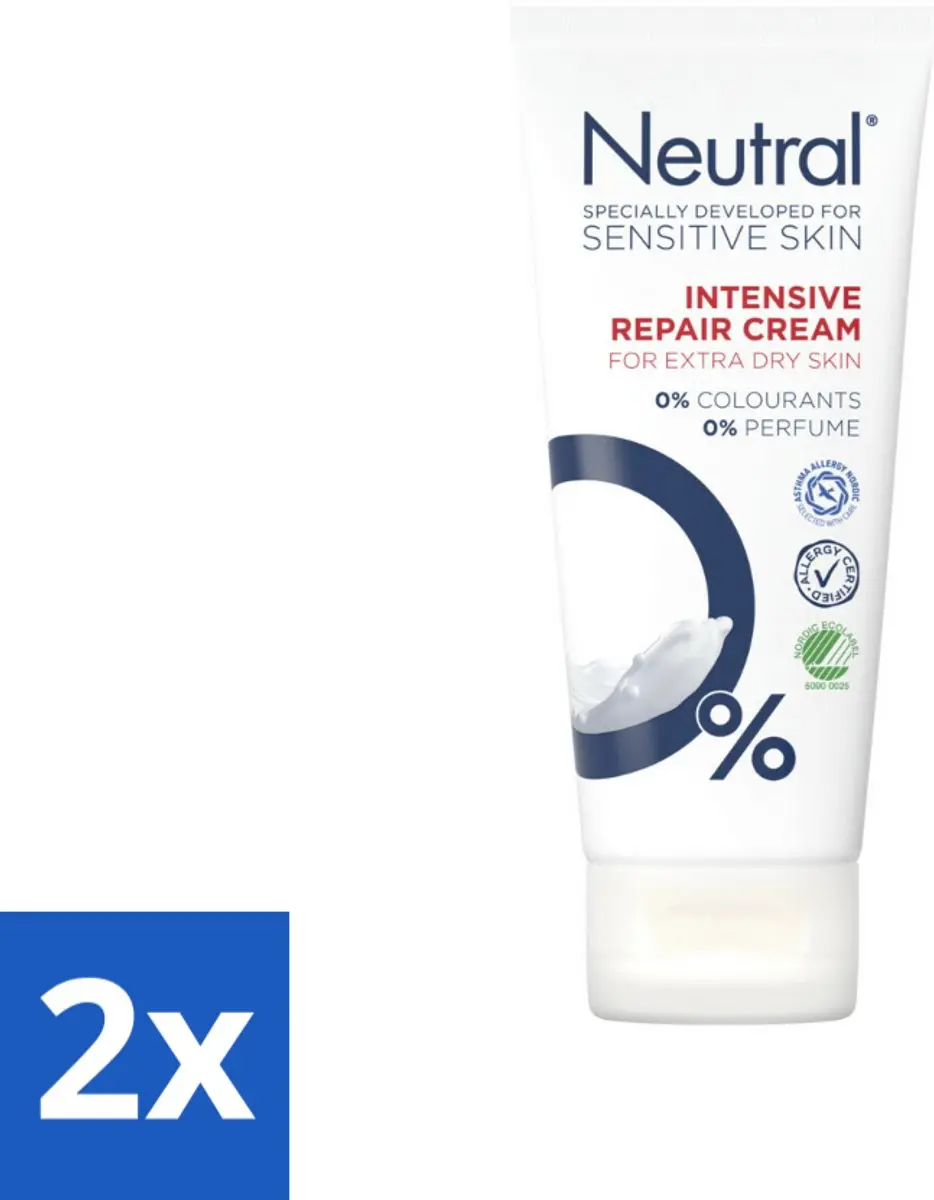 Neutral 0% Intensive Repair Crème Parfumvrij 200ml