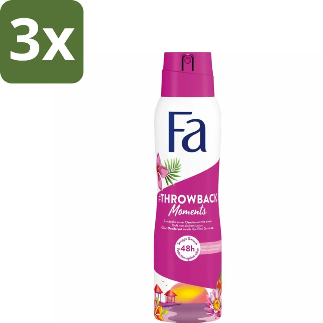 Fa Deodorant Spray Throwback Moments 150ml