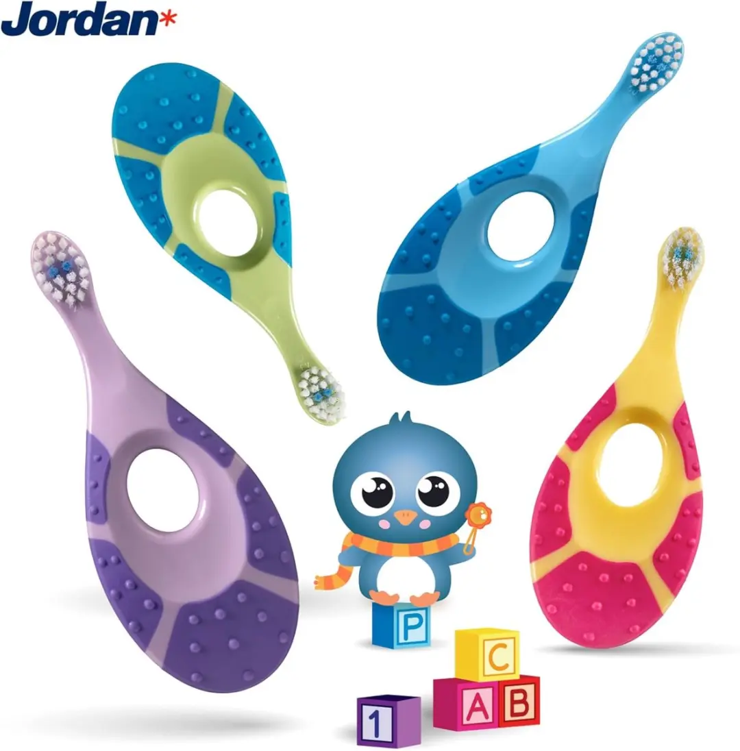 Jordan Step 1 Baby Tandenborstel 0-2 jaar - 2 Stuks - Roze