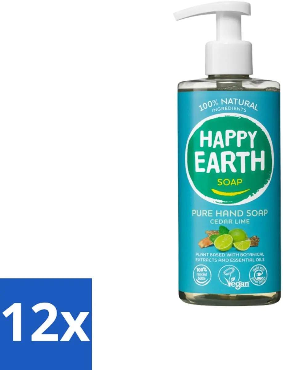 Happy Earth Cedar Lime Handzeep 300ml