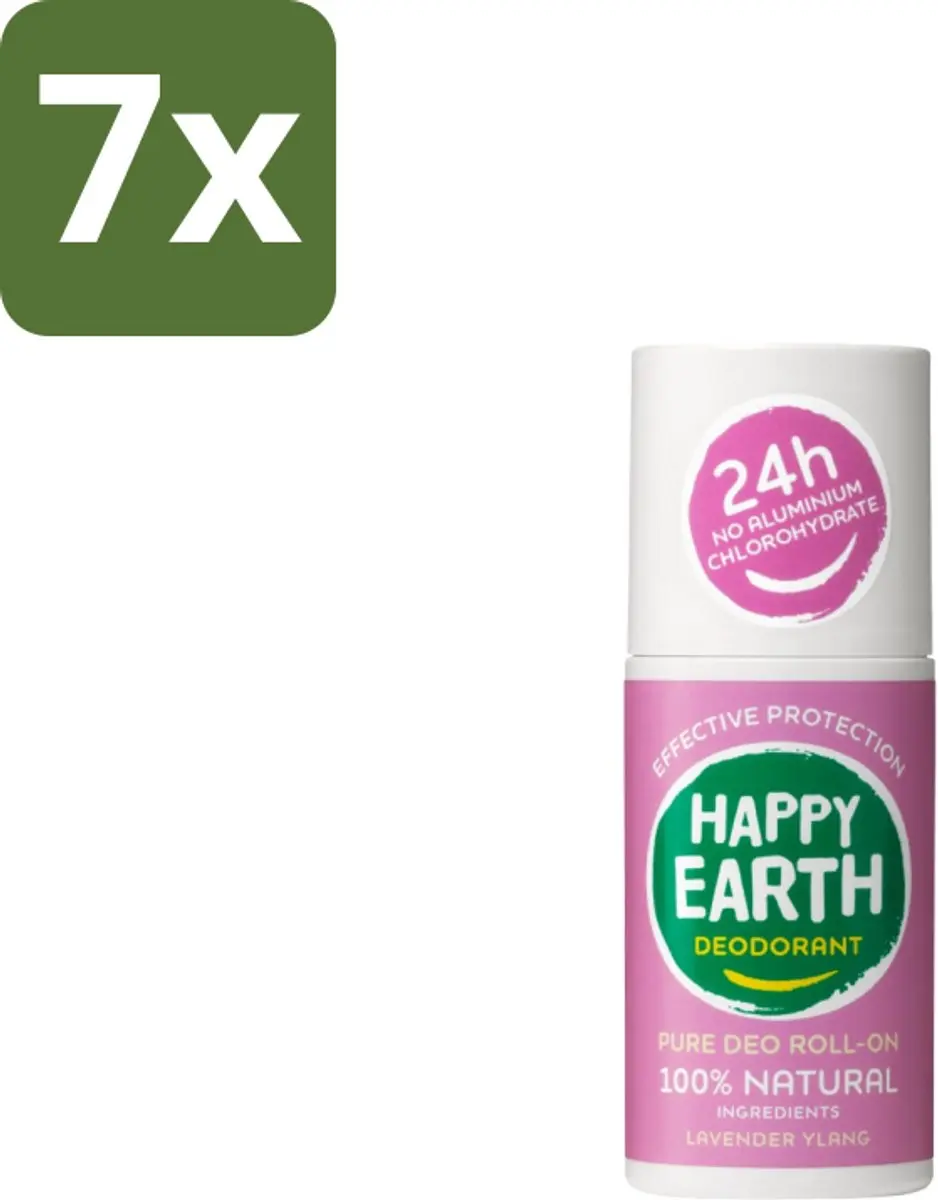 Happy Earth Deodorant Roll-On Lavender Ylang 75ml