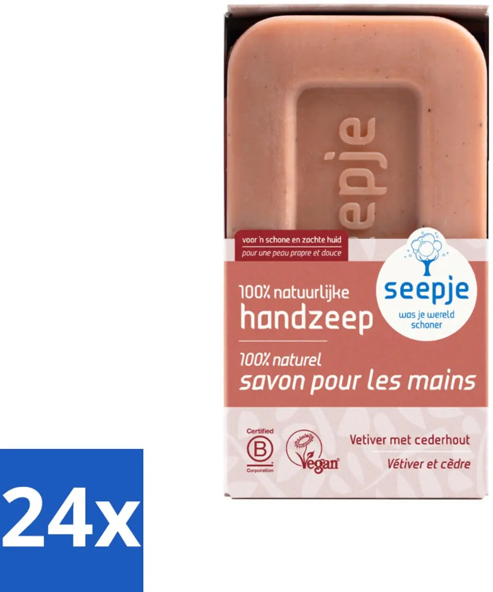 Seepje Vetiver met Cederhout Handzeep 120g