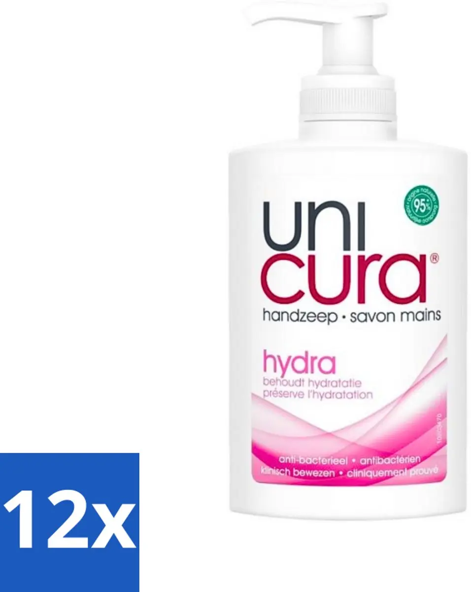 Unicura Hydra Antibacteriële Handzeep 250ml - 12 Stuks