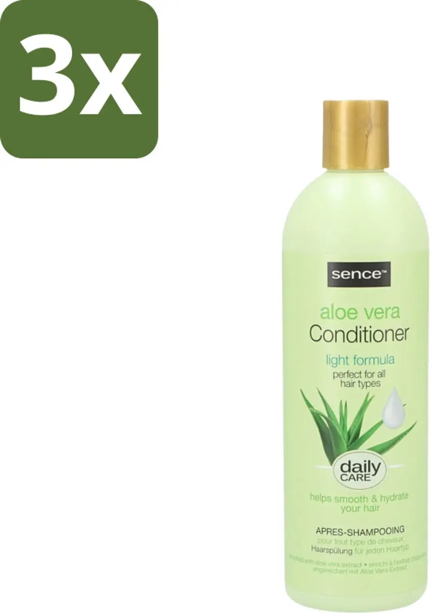 Sence Aloë Vera Conditioner 400ml - 3 Stuks