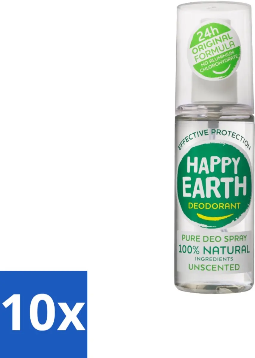 Happy Earth Deodorant Spray Unscented 100ml