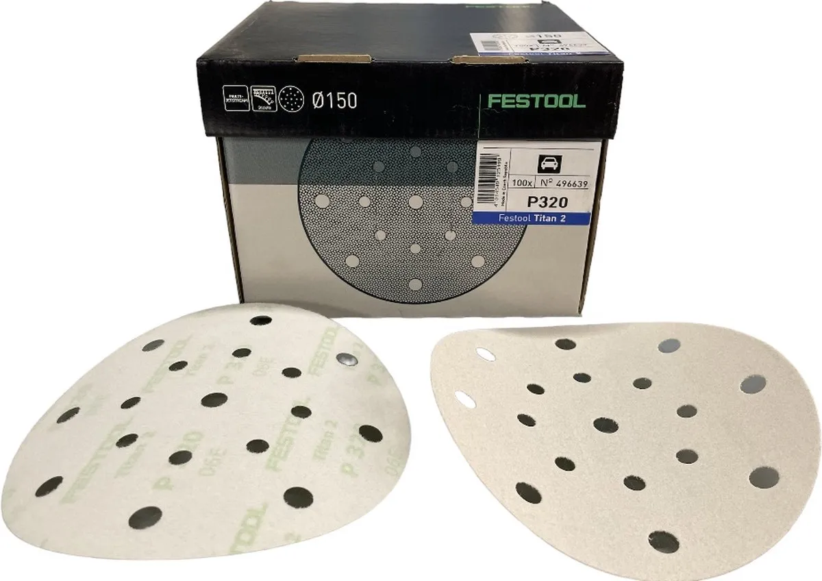 Festool Schuurschijf 125mm Korrel 50 - Rood