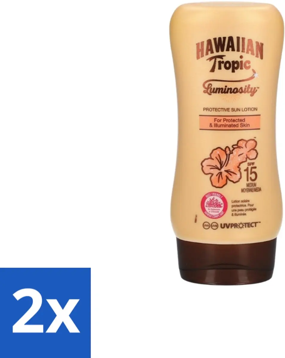 Hawaiian Tropic Luminosity Medium SPF15 Zonnebrand Lotion 360ml