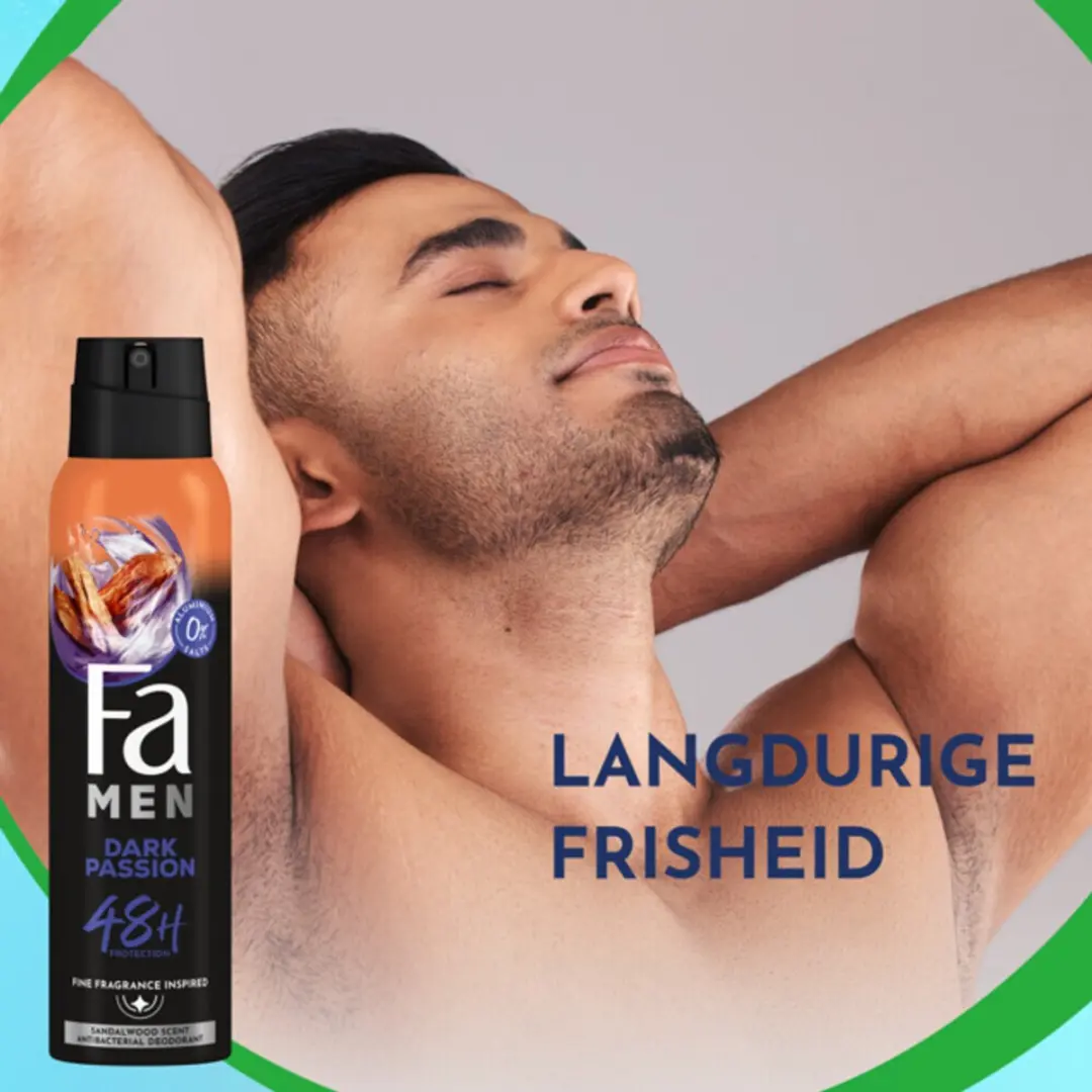 Fa Men Dark Passion Deodorant Spray 150ml - 20 Stuks