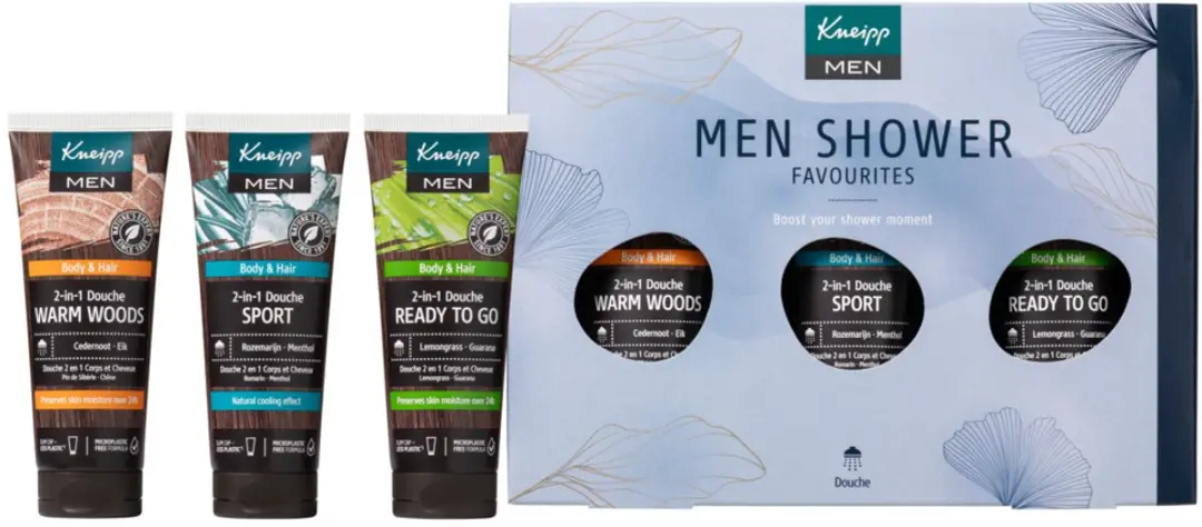 Kneipp Men Shower Favourites Geschenkset - 10 Stuks