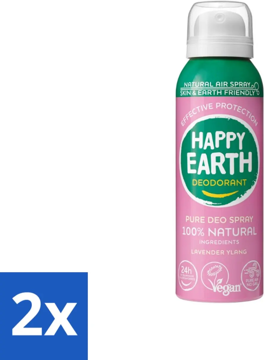 Happy Earth Deodorant Spray Lavender Ylang 100ml