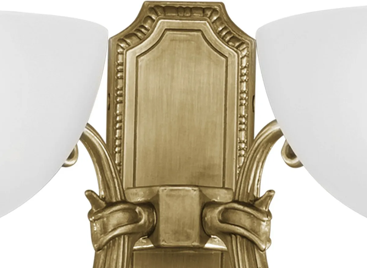 Eglo Savoy Wandlamp 2 Lichts - Brons/Wit