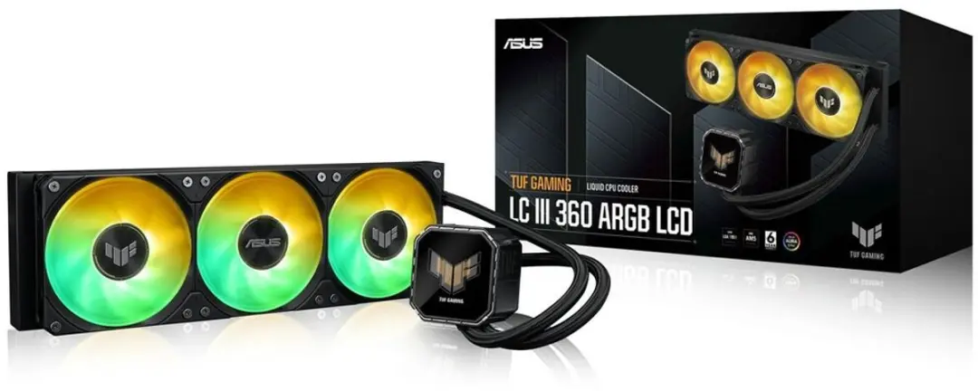 ASUS TUF Gaming LC III 360 ARGB LCD Koeler - 90RC01A1-B0EAY0 - afbeelding 6 van 6