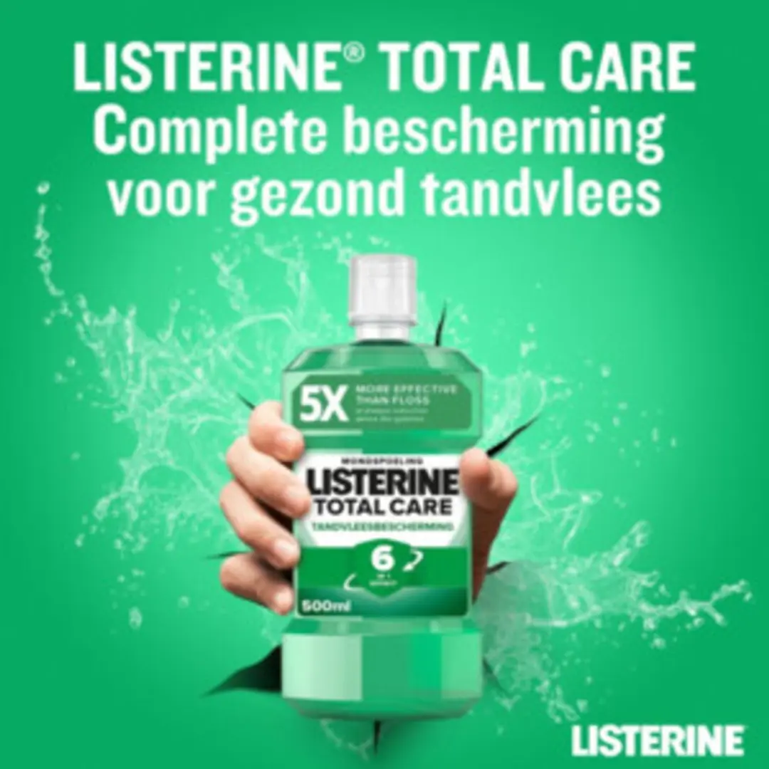 Listerine Total Care Mondwater 1000ml - 2 Stuks