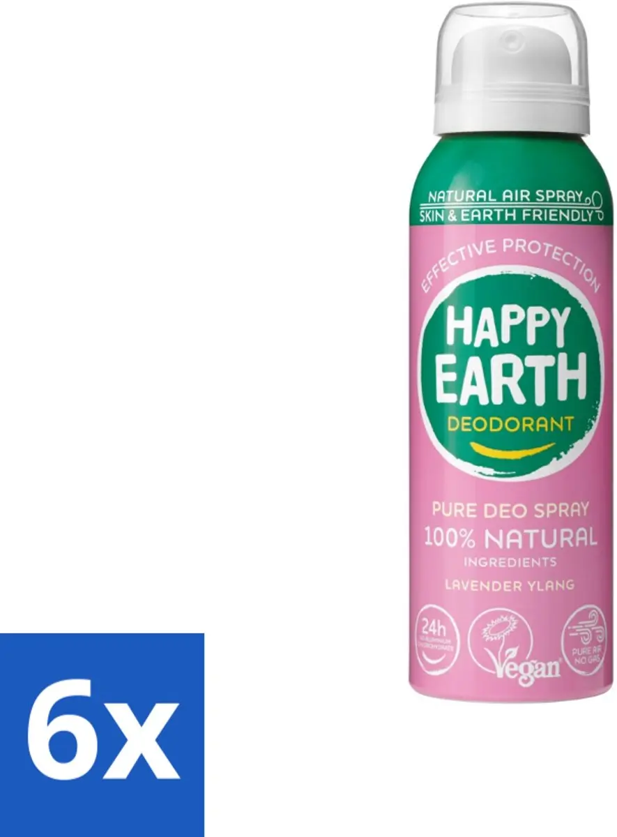 Happy Earth Deodorant Spray Lavender Ylang 100ml